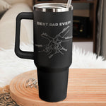 Best Dad Ever Sometimes You Forget You're Awesome - Personalized 40oz Tumbler