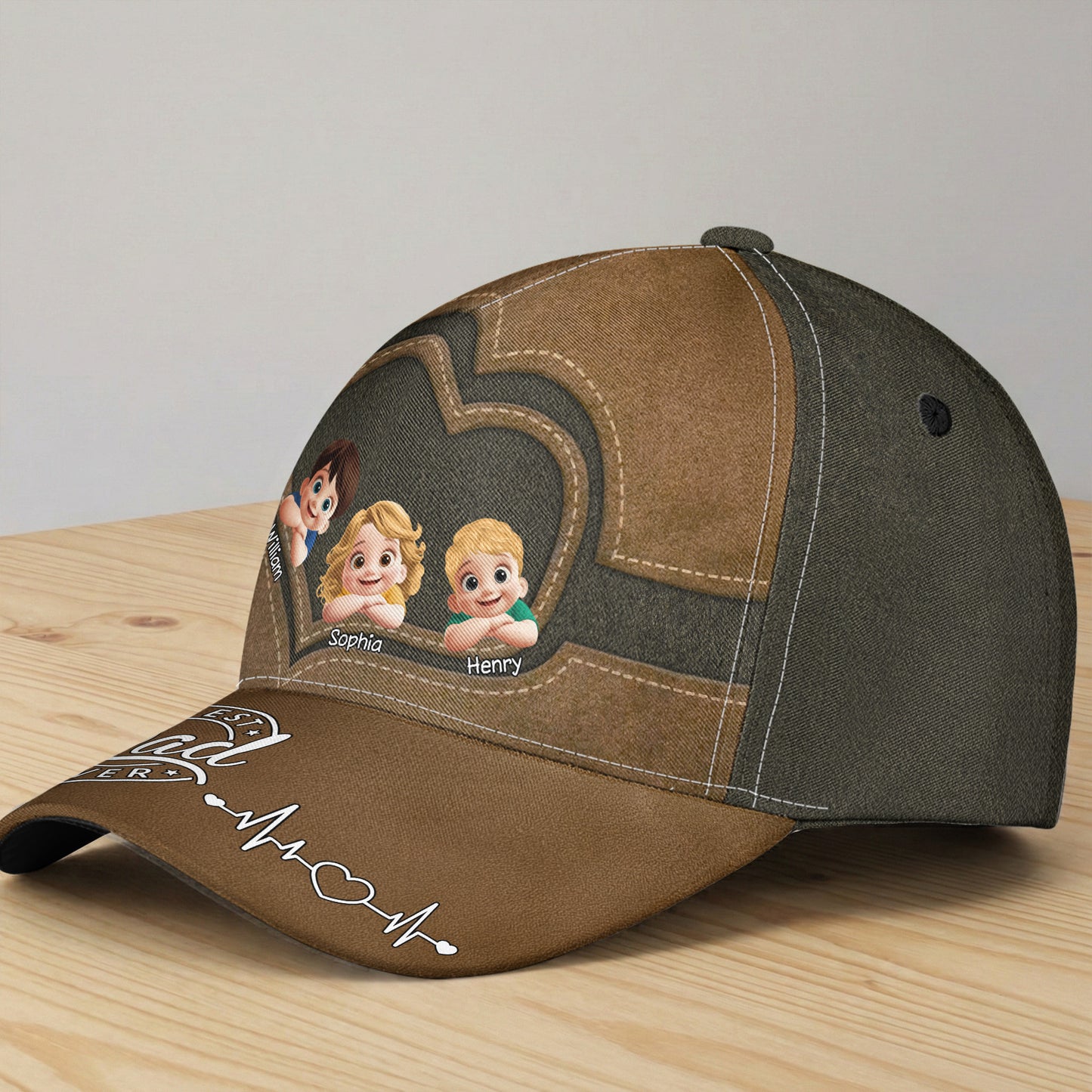 Father's Day Gifts, Best Dad Ever Tilting Head 3D - Personalized Cap