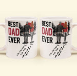 Best Dad Ever - Vintage Dad And Daughter, Son - New Version - Personalized Mug