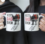 Best Dad Ever - Vintage Dad And Daughter, Son - New Version - Personalized Mug