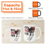Best Dad Ever - Vintage Dad And Daughter, Son - New Version - Personalized Mug