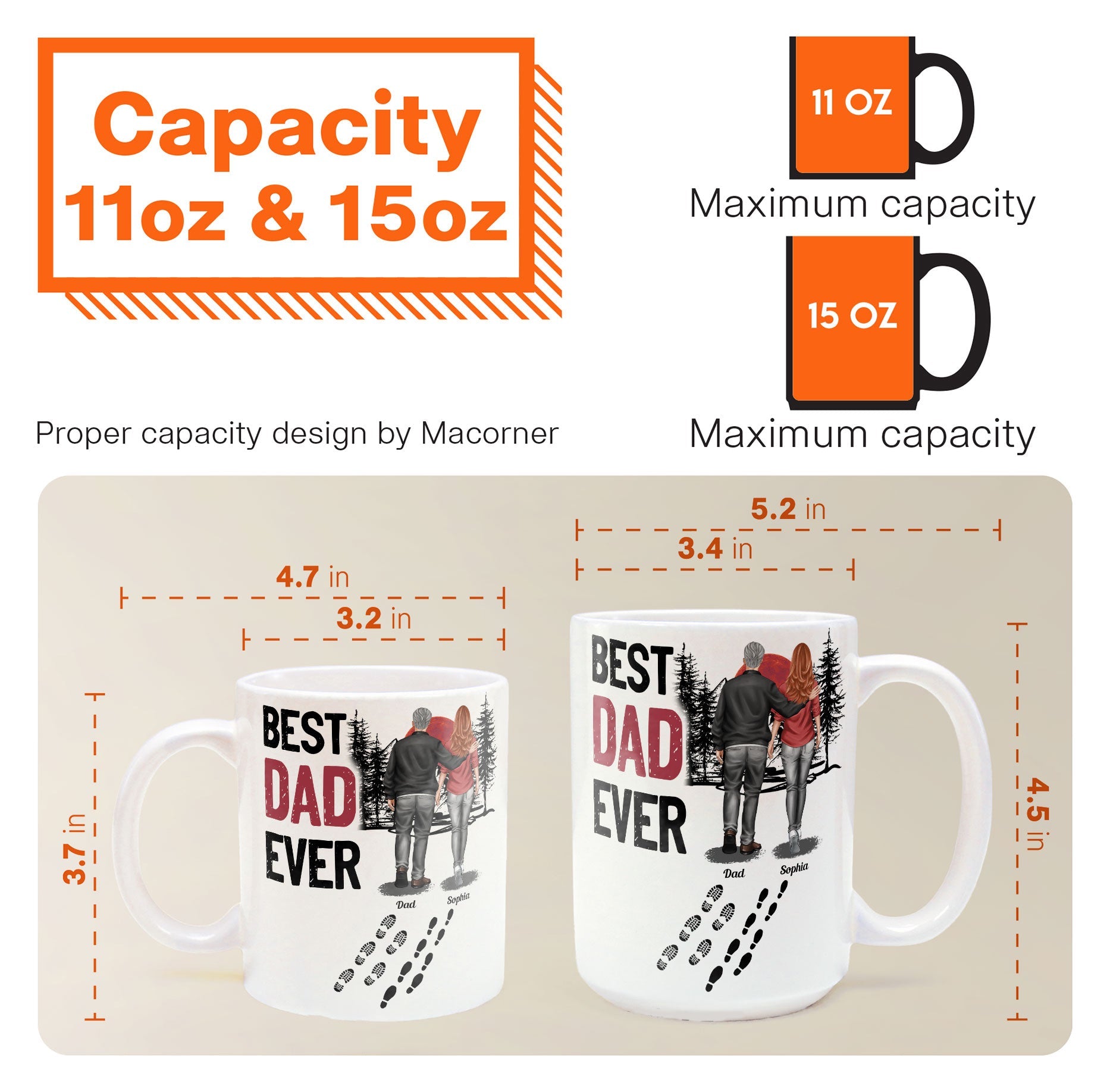 Best Dad Ever - Vintage Dad And Daughter, Son - New Version - Personalized Mug
