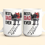 Best Dad Ever - Vintage Dad And Daughter, Son - New Version - Personalized Mug