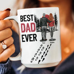 Best Dad Ever - Vintage Dad And Daughter, Son - New Version - Personalized Mug