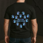 Best Dad Hands Down - Personalized Back Printed Shirt