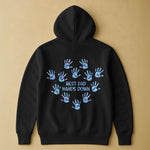 Best Dad Hands Down - Personalized Back Printed Shirt