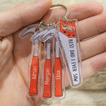 Best Dad I Ever Saw - Personalized Acrylic Keychain