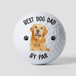 Best Dog Dad By Par Gift For Dog, Cat Dad - Personalized Photo Golf Ball