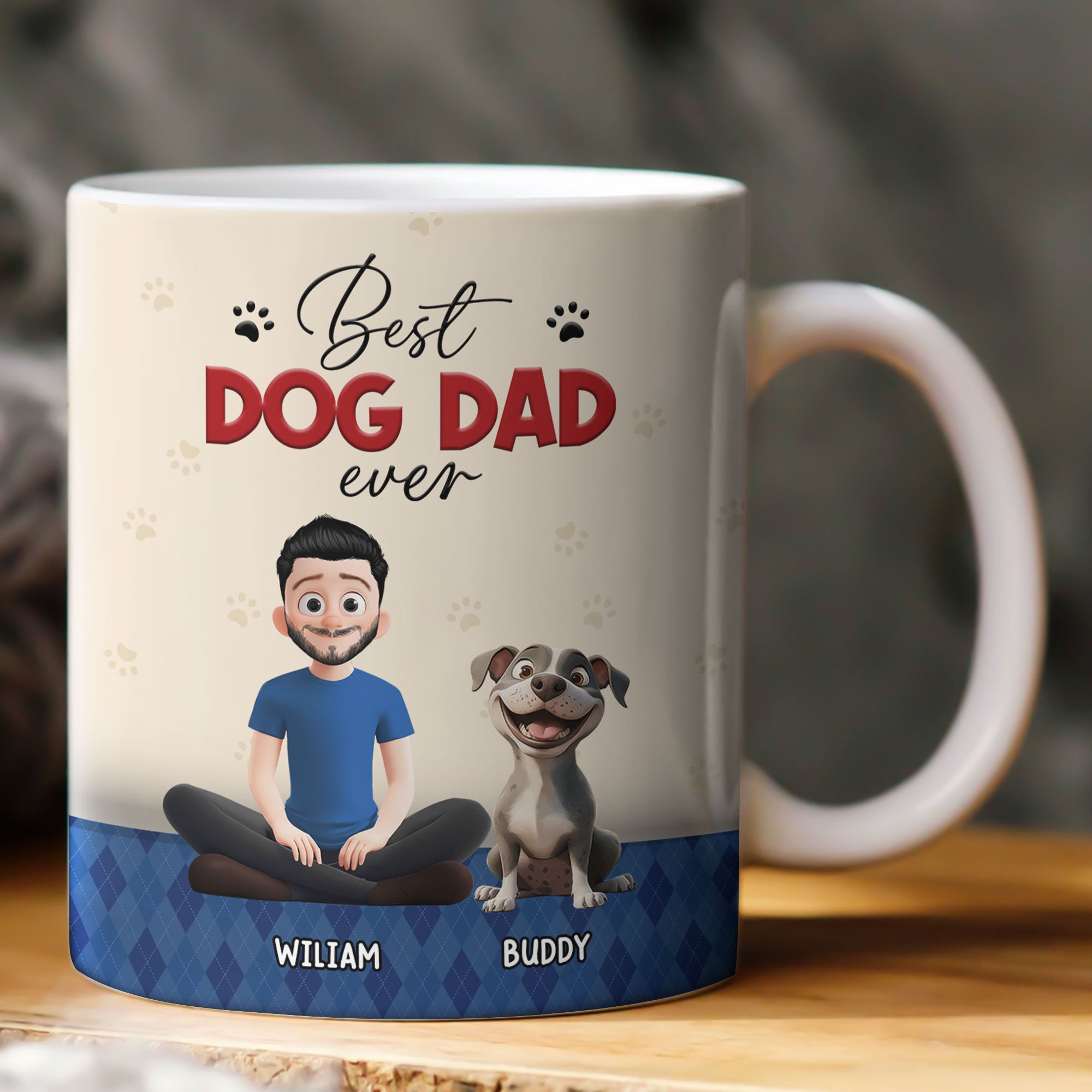 Best Dog Dad Ever Best Dog Mom Ever - Personalized Mug