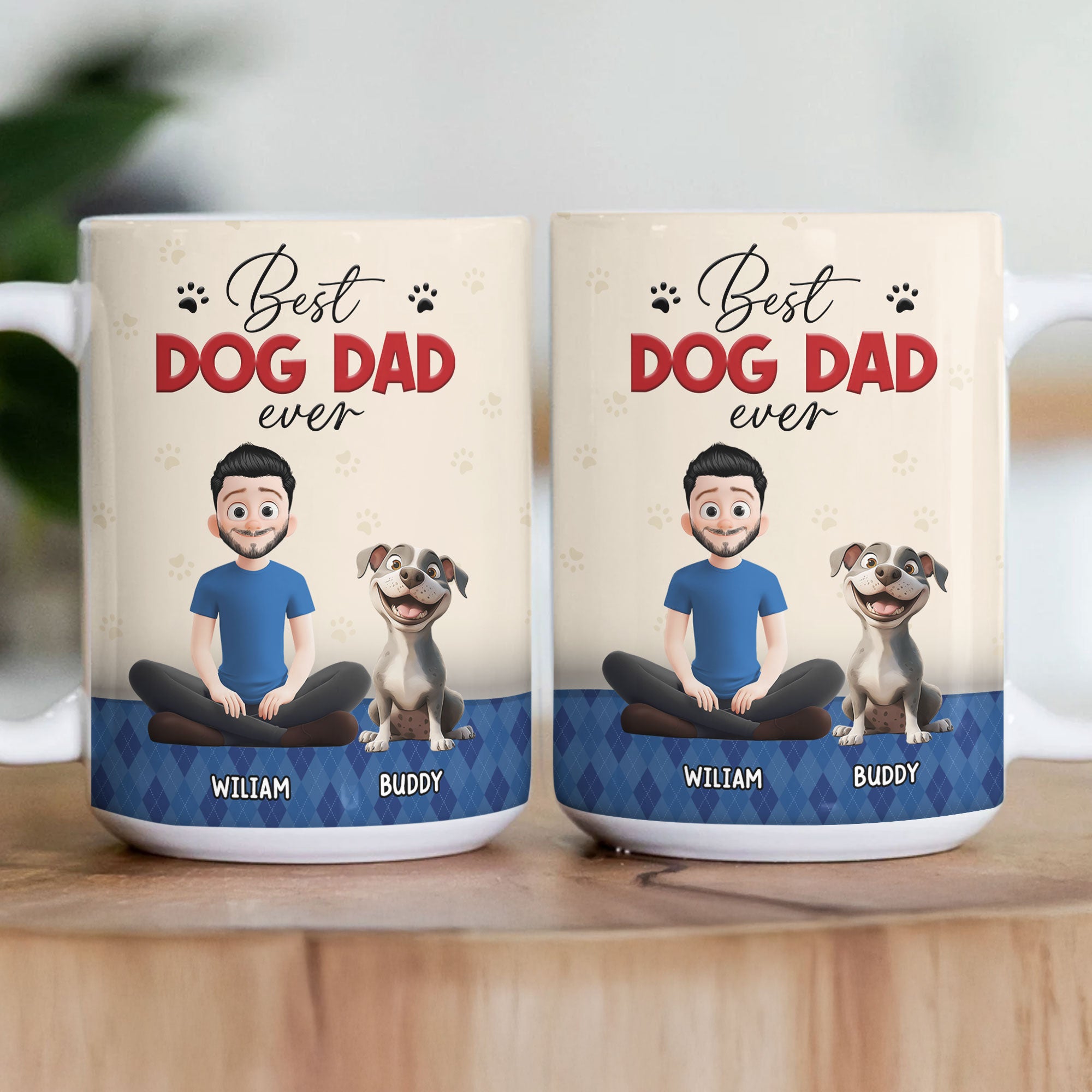 Best Dog Dad Ever Best Dog Mom Ever - Personalized Mug