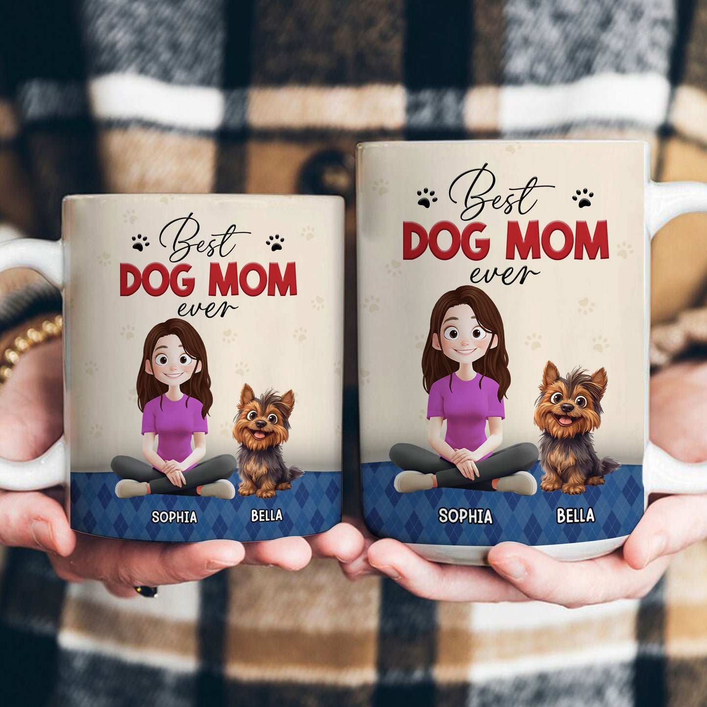 Best Dog Dad Ever Best Dog Mom Ever - Personalized Mug