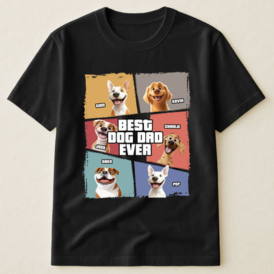 Best Dog Dad Ever New Version - Personalized Shirt