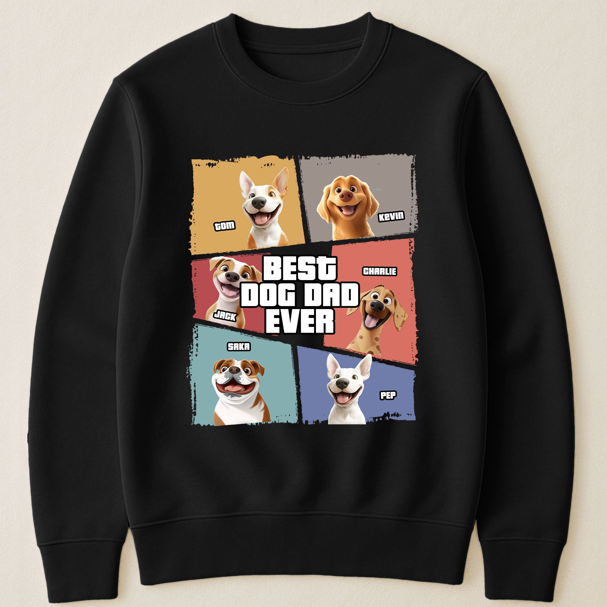 Best Dog Dad Ever New Version - Personalized Shirt