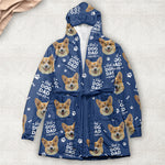 Best Dog Dad Ever, Best Dog Mom Best Cat Dad Mom - For Pet Lovers - Personalized Photo Hooded Robe