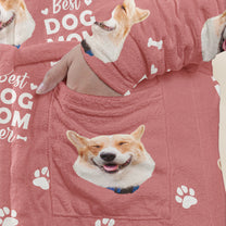 Father's Day Gifts, Best Dog Dad Ever, Best Dog Mom Best Cat Dad Mom - For Pet Lovers - Personalized Photo Hooded Robe