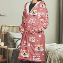 Father's Day Gifts, Best Dog Dad Ever, Best Dog Mom Best Cat Dad Mom - For Pet Lovers - Personalized Photo Hooded Robe