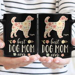 Best Dog Mom Ever Floral - Personalized Mug