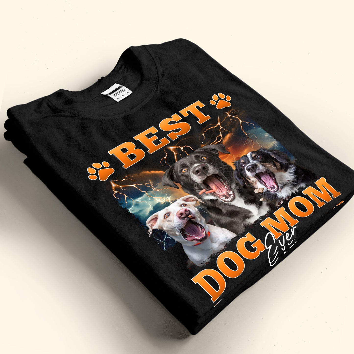 Best Dog Mom Ever - Personalized Photo Shirt