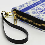 Best Dog Mom Ever Toile De Jouy Chinoiserie - Personalized Leather Long Wallet