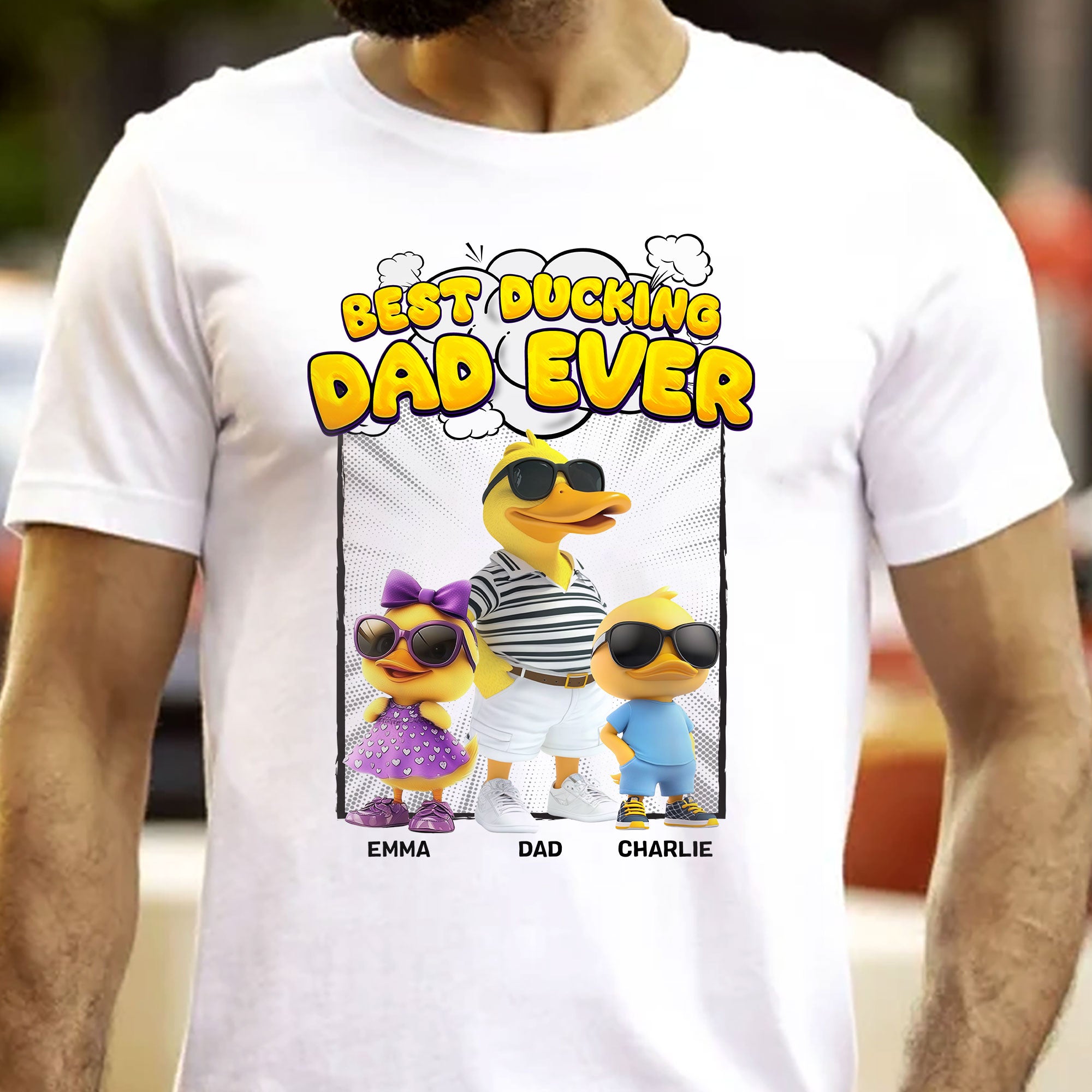 Best Ducking Dad Ever - Personalized Shirt
