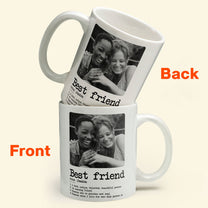 Best Friend Definition - Personalized Photo Mug