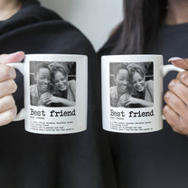 Best Friend Definition - Personalized Photo Mug