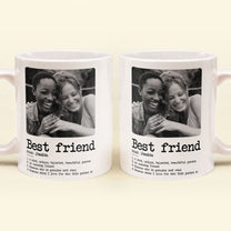 Best Friend Definition - Personalized Photo Mug