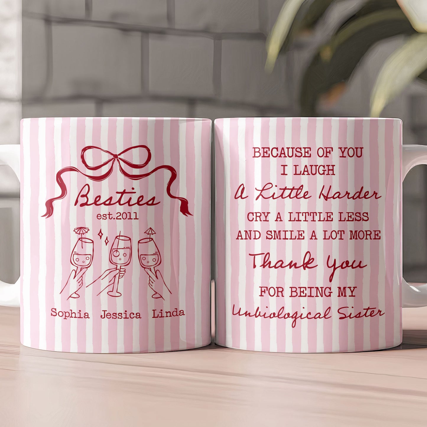 Best Friend Smile A Lot More - Personalized Mug