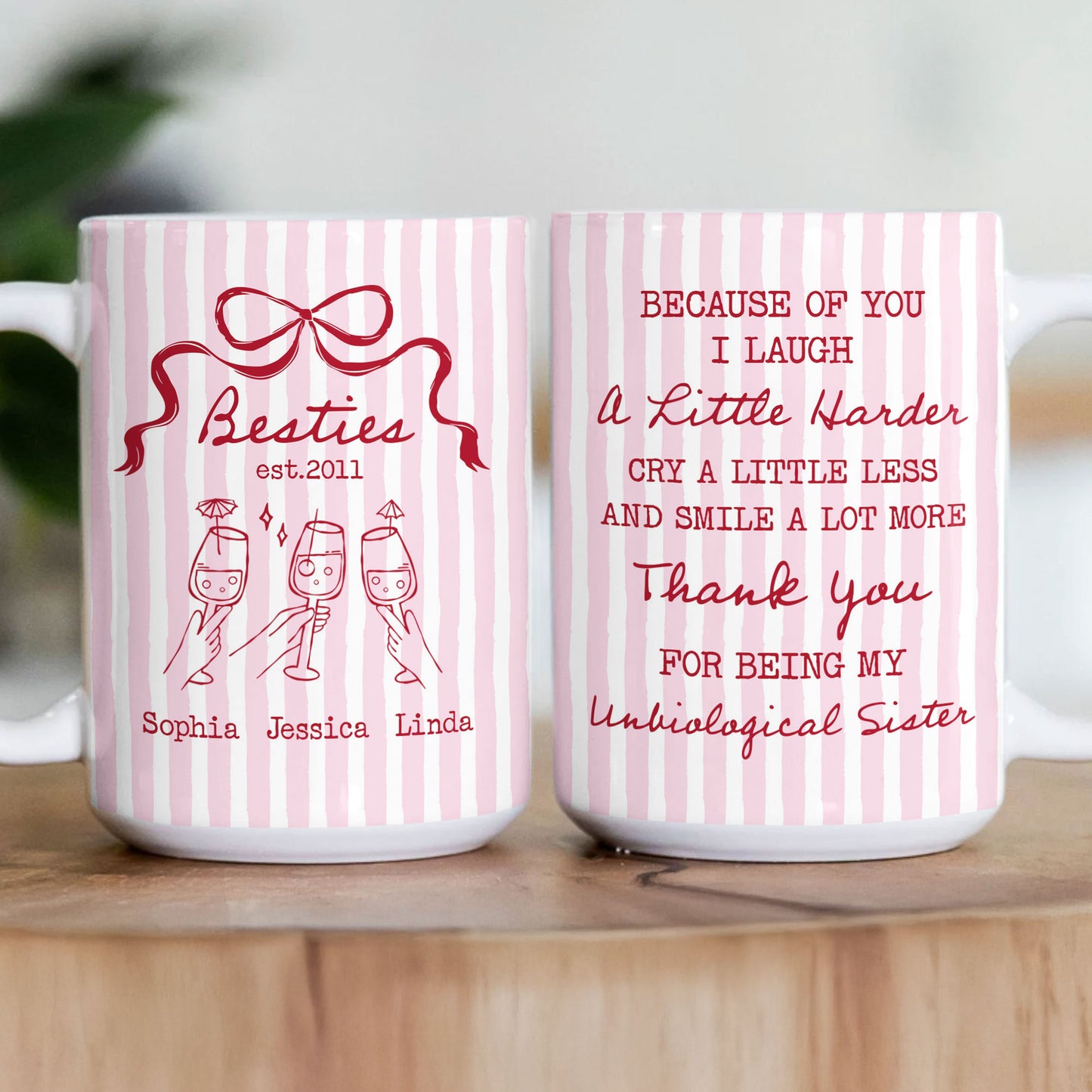 Best Friend Smile A Lot More - Personalized Mug