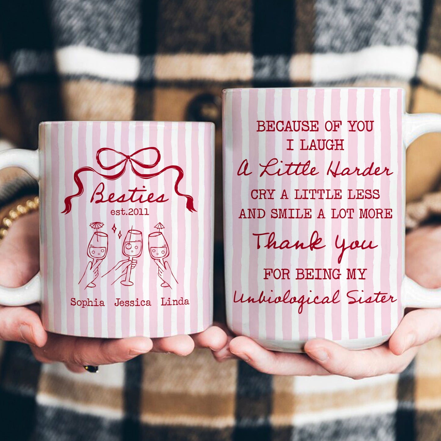 Best Friend Smile A Lot More - Personalized Mug
