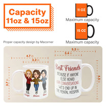 Best Friends Because If Anyone Else Heard Our Conversations - Personalized Mug