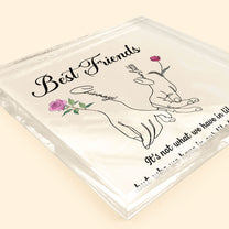 Best Friends Birth Month Flower - Personalized Acrylic Plaque