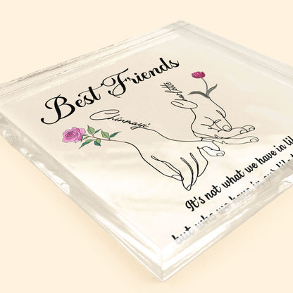 Best Friends Birth Month Flower - Personalized Acrylic Plaque