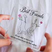 Best Friends Birth Month Flower - Personalized Acrylic Plaque