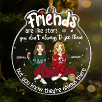 Best Friends Forever Christmas Time - Personalized Acrylic Ornament