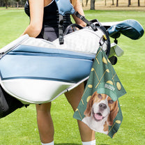 Best Golf Buddy Custom Pet Photo For Golf Lovers, Pet Lovers - Personalized Photo Golf Towel
