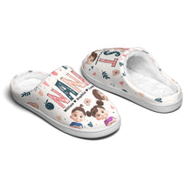 Best Grandma Custom Cute Grandkids - For Gigi, Nana, Mimi, Custom Nicknames - Personalized Slippers
