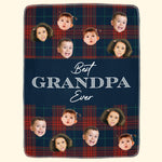 Best Grandpa Ever - Personalized Photo Blanket