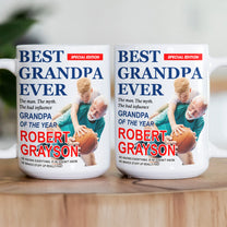 Best Grandpa Ever Special Edition - Personalized Photo Mug