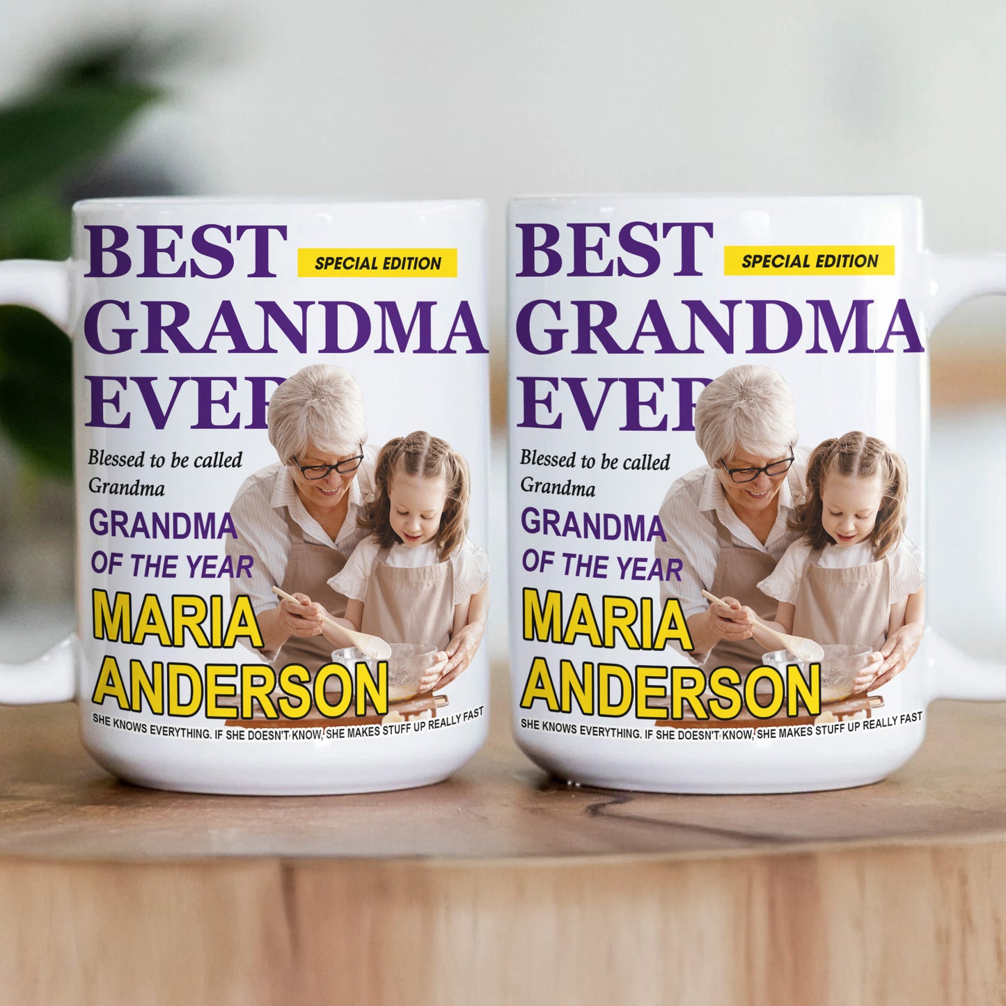 Best Grandma Ever Special Edition - Personalized Photo Mug