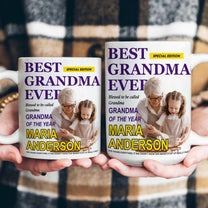 Best Grandma Ever Special Edition - Personalized Photo Mug