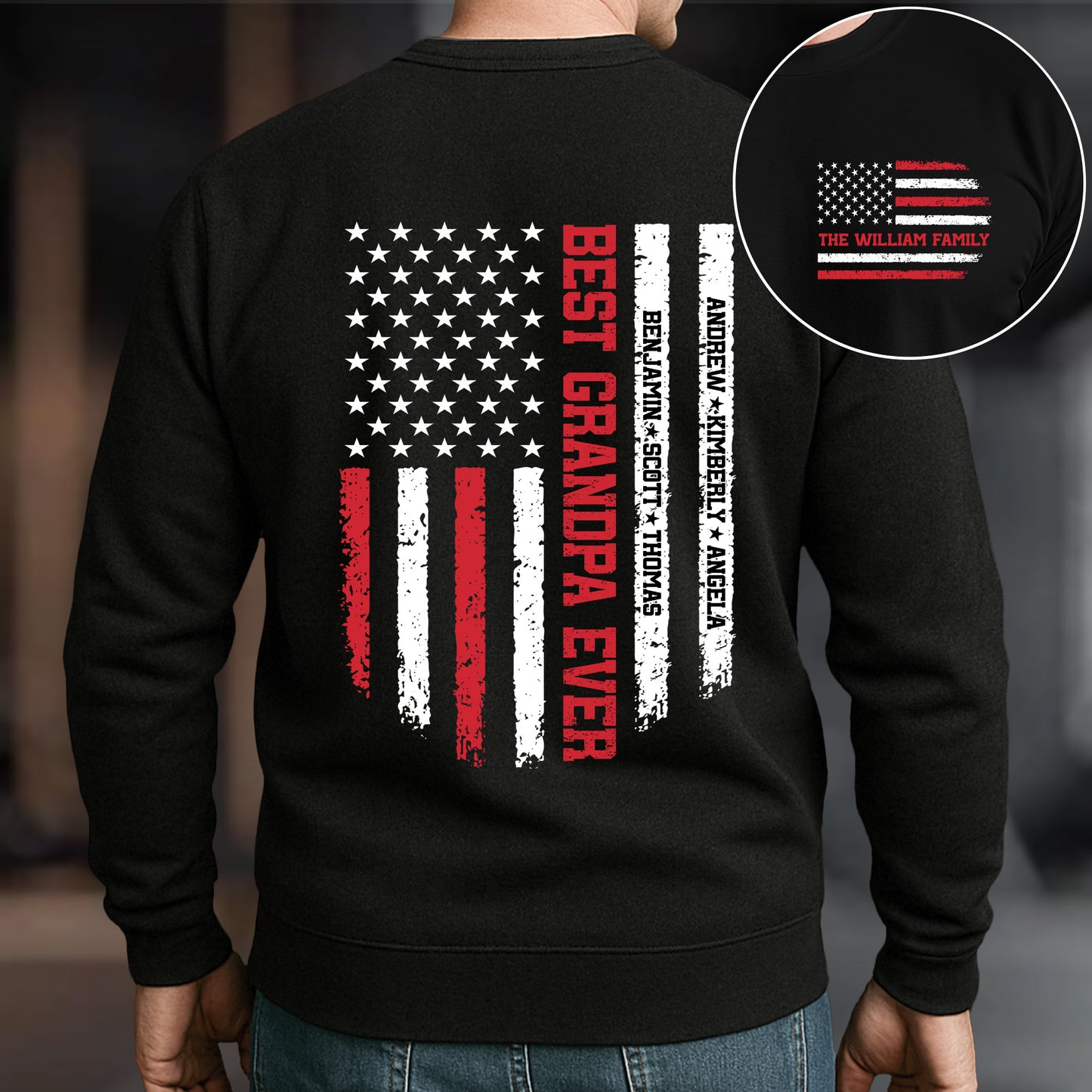 Best Grandpa Ever, Best Dad Ever - Custom With Kids' Names - Personalized Shirt