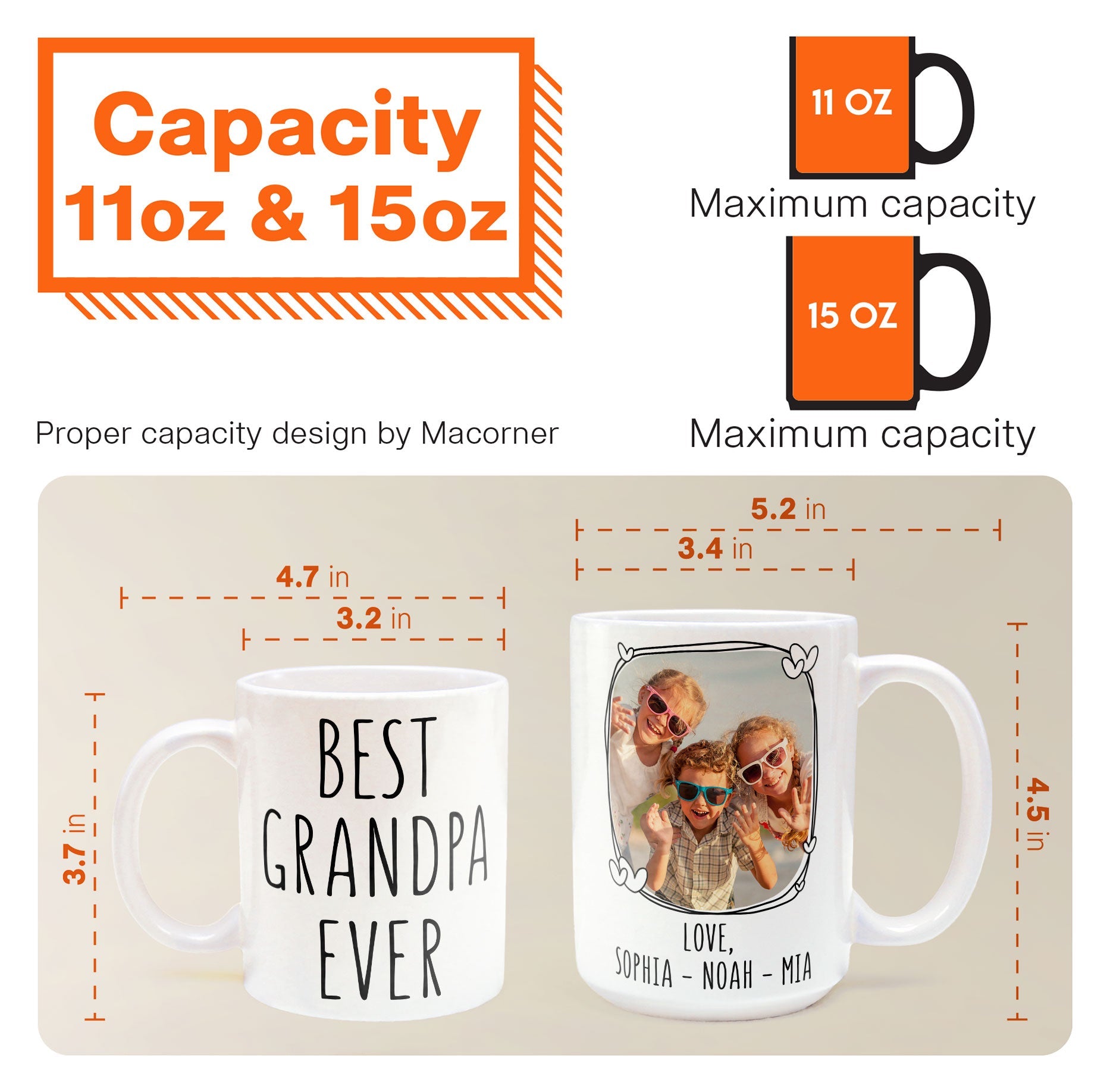 World's Greatest Grandpa Custom Photo Mug