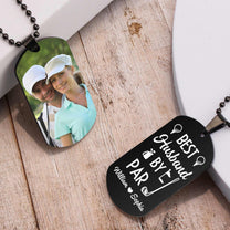 Best Husband By Par - Personalized Photo Dog Tag Necklace