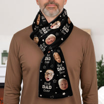 Best Mom Ever Custom Kid Face - Personalized Photo Fleece Scarf