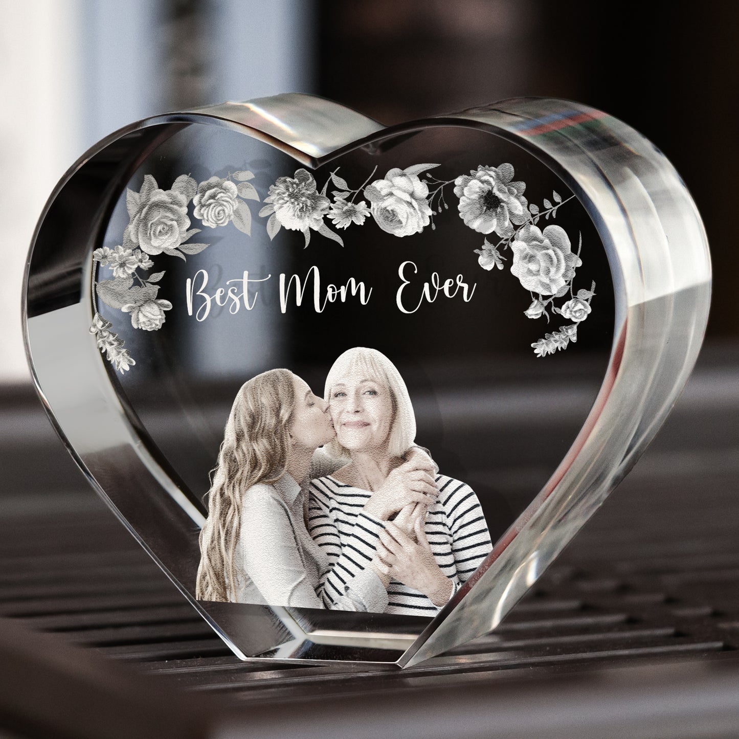 Best Mom Ever Custom Photo - Custom 3D Crystal Photo