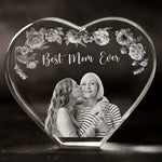 Best Mom Ever Custom Photo - Custom 2D Crystal Photo