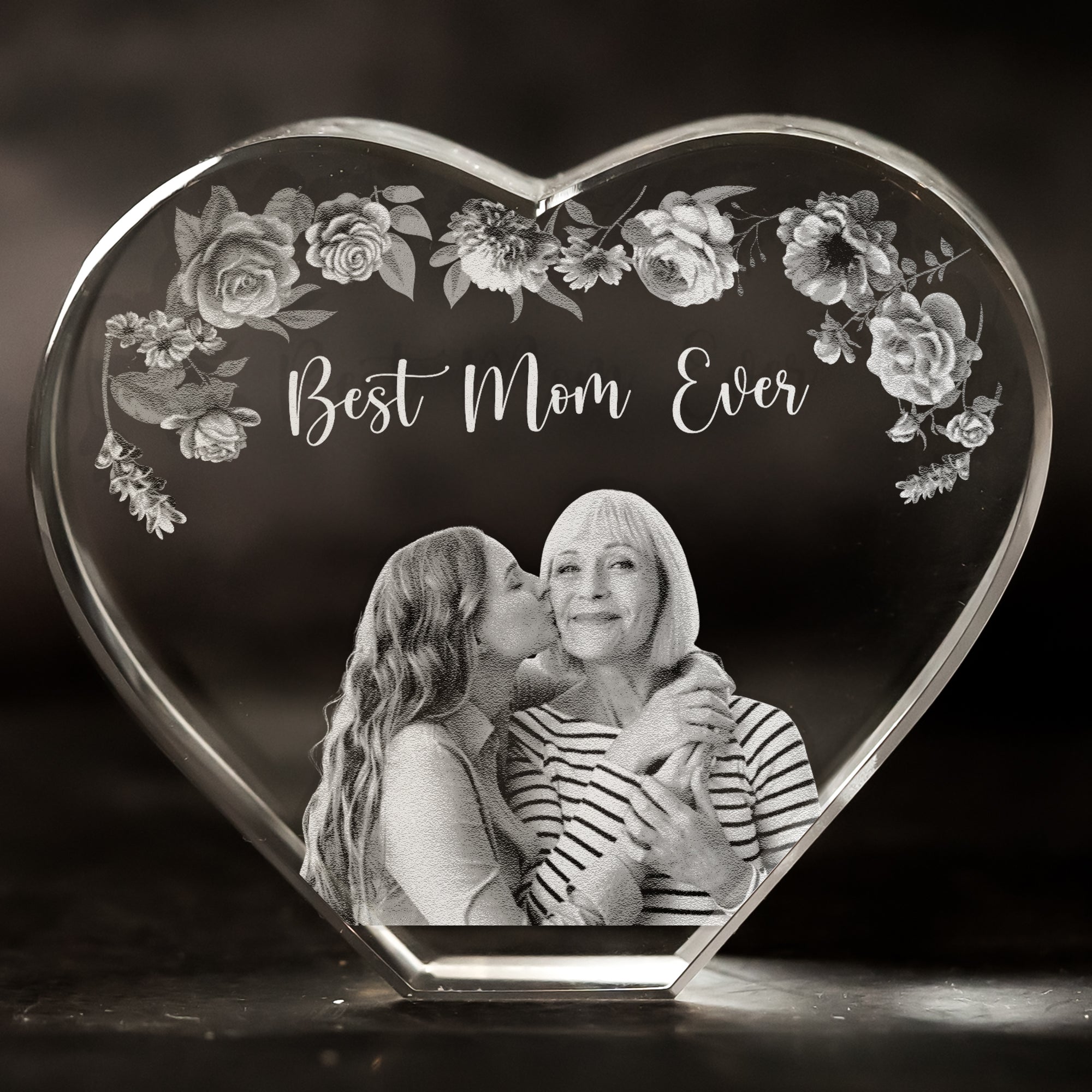 Best Mom Ever Custom Photo - Custom 2D Crystal Photo