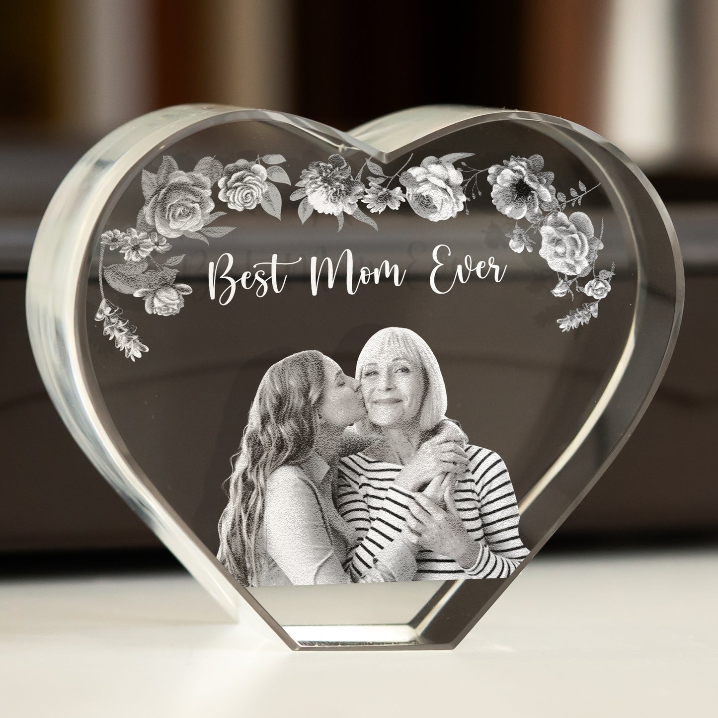 Best Mom Ever Custom Photo - Custom 3D Crystal Photo