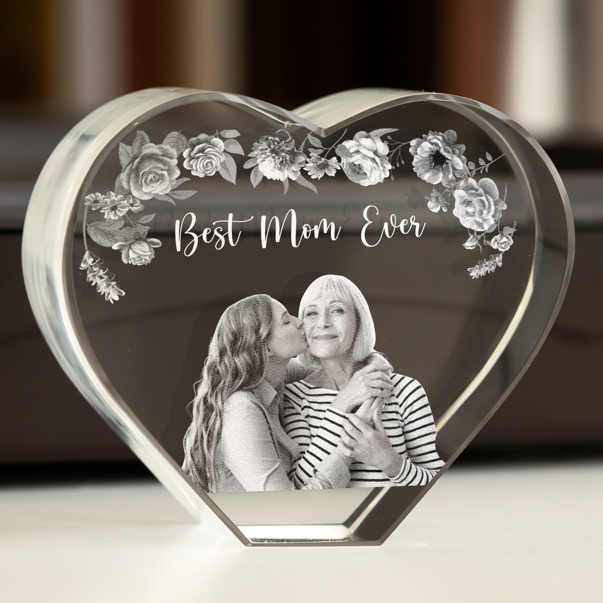 Best Mom Ever Custom Photo - Custom 2D Crystal Photo